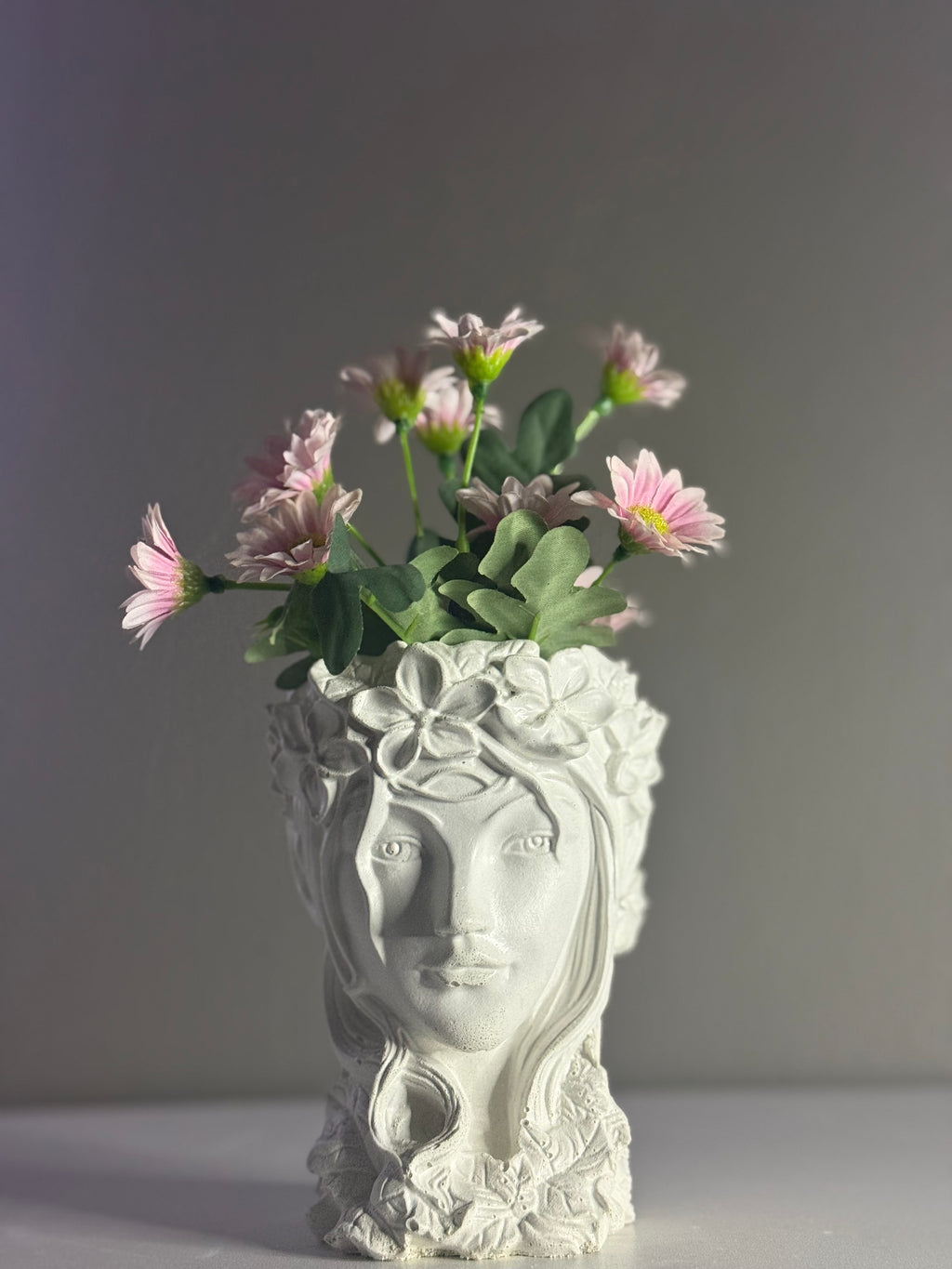 Greek Goddess Head Planter – 15 cm