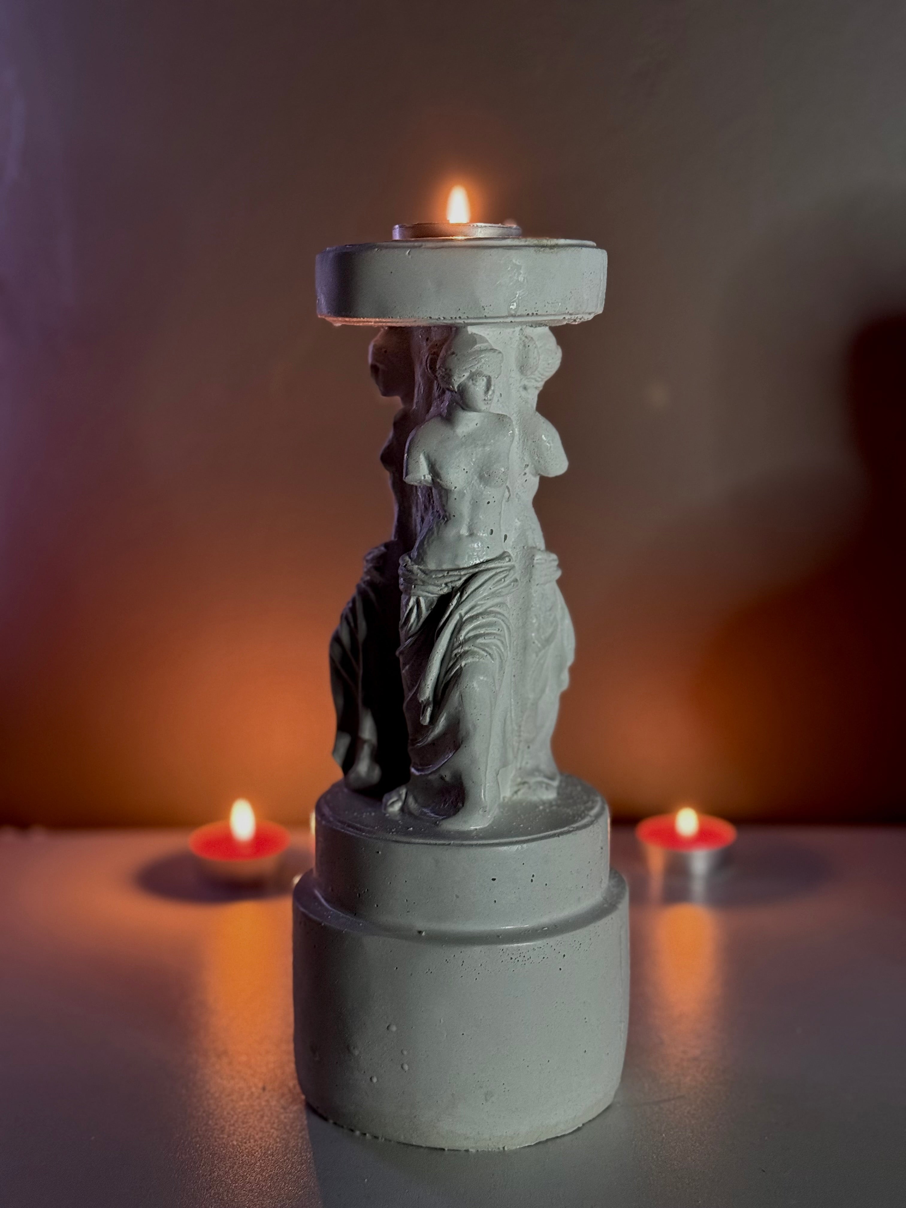 Ancient Greek Goddess Candle Holder – 26 cm